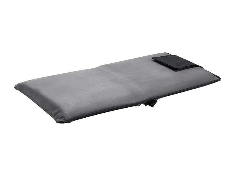 Fauteuil de Sol SucceBuy, Chaise de Sol avec Dossier, 6 Positions Réglables, Siège Rabattable, pour Enfants et Adultes, Gris