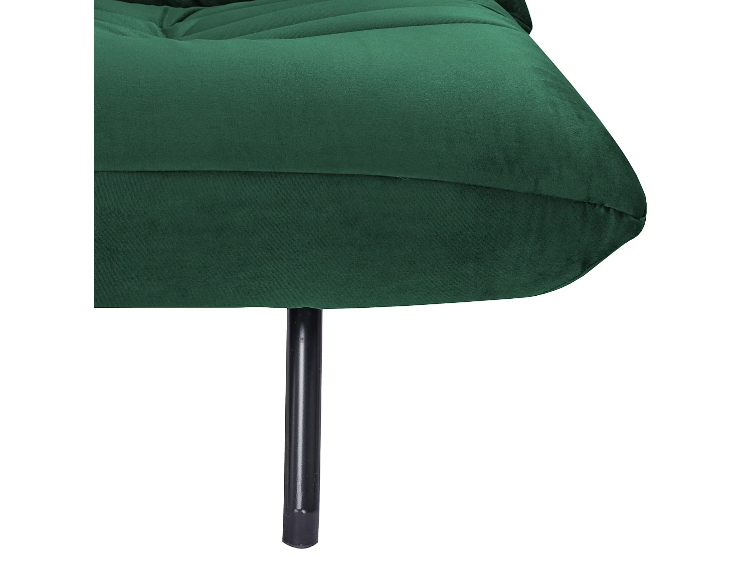 Canapé convertible 3 places en velours vert ANATOLE - HAPPY GARDEN