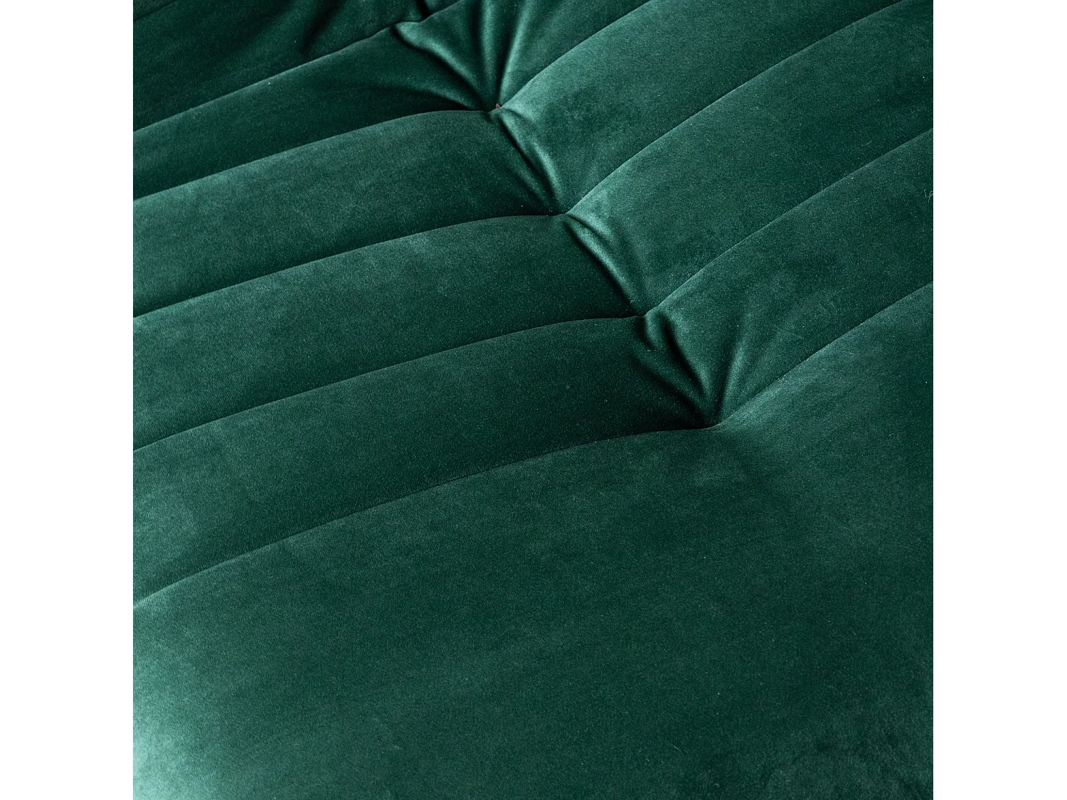 ANATOLE Sofá-cama de 3 lugares em veludo verde