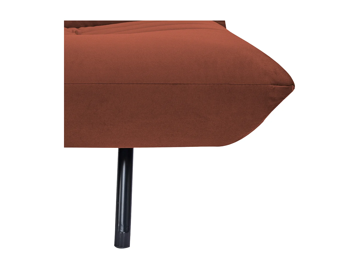 ANATOLE Divano letto a 3 posti in velluto terracotta