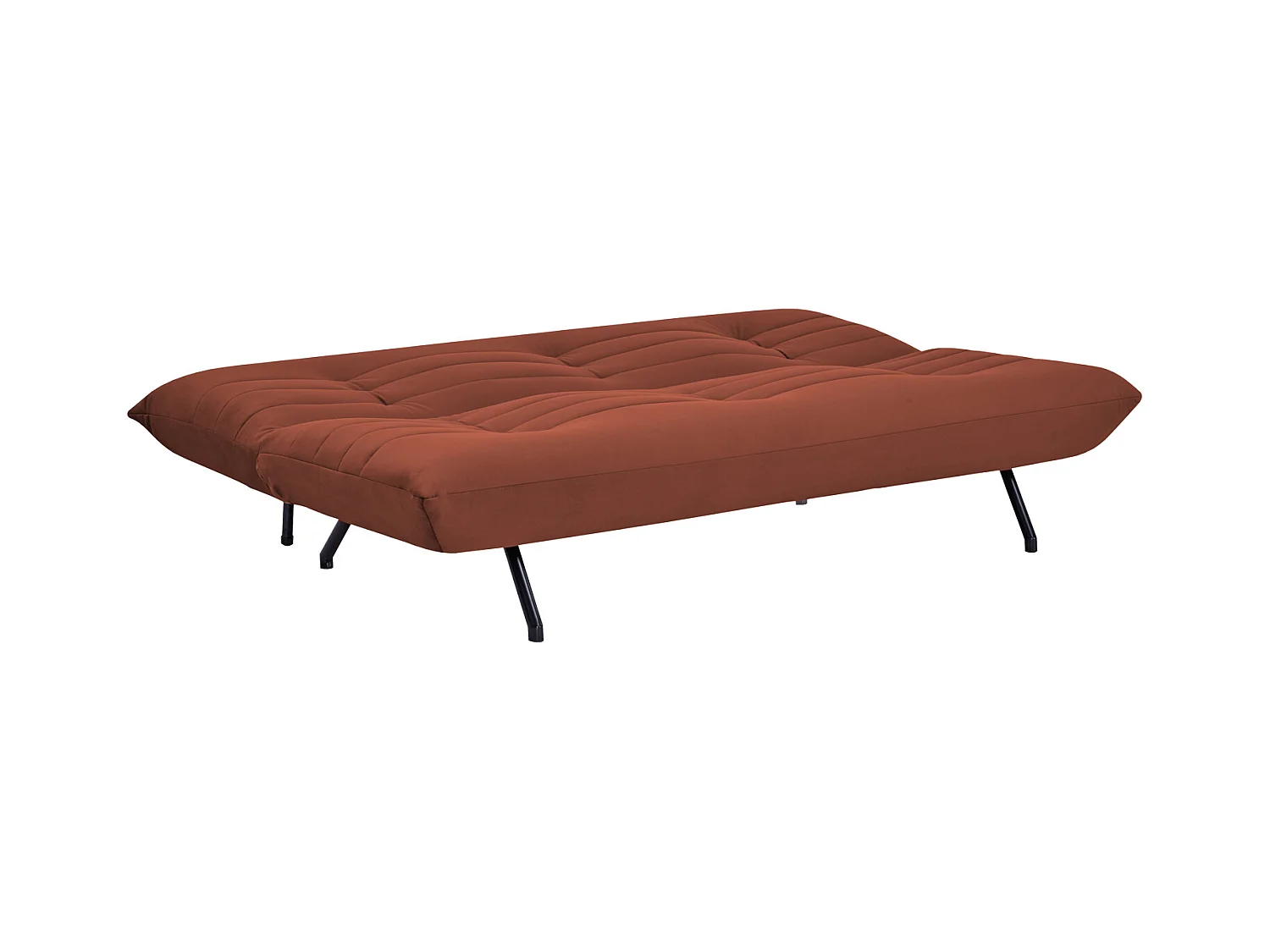 3-Sitzer-Sofa mit Terracotta-Velours ANATOLE