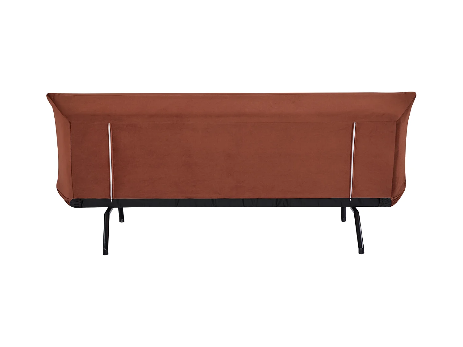 3-Sitzer-Sofa mit Terracotta-Velours ANATOLE