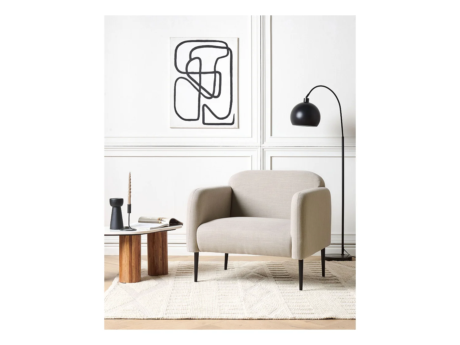 Poltrona STOUBY Linho Taupe