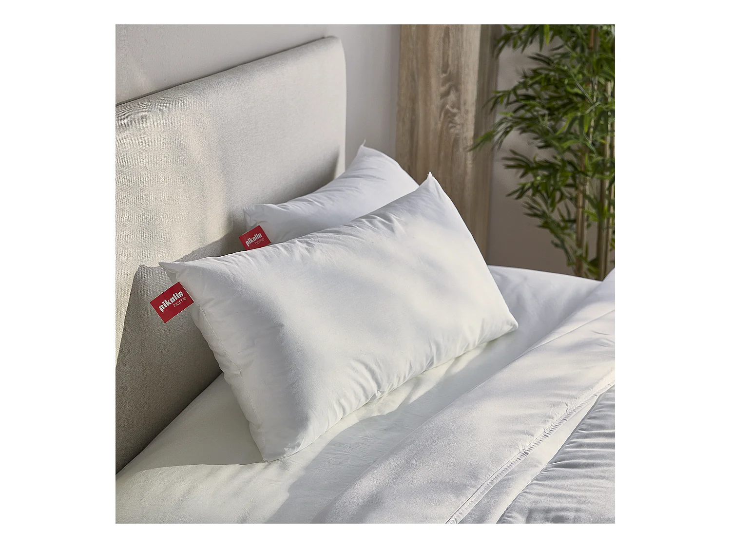 Oreiller en fibre avec gel, tissu extérieur en coton, très doux