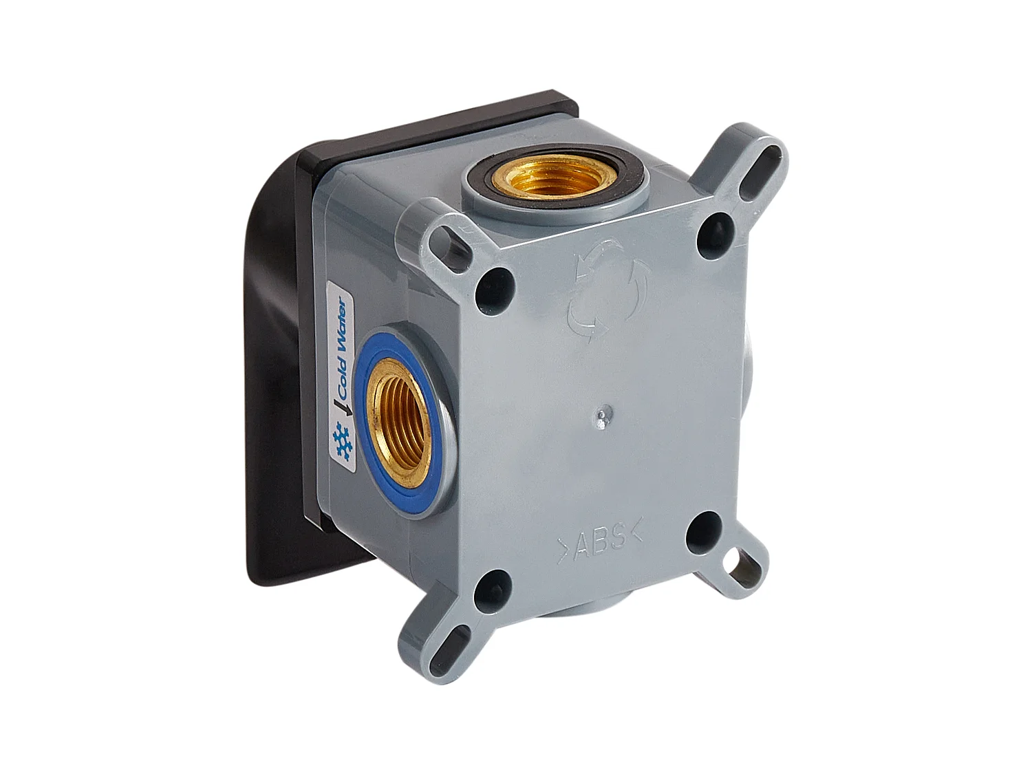 Robinet de lavabo mural APONWAO Laiton Noir