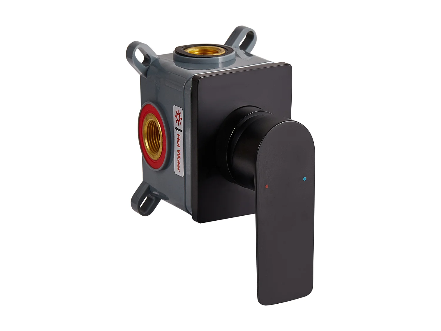 Robinet de lavabo mural APONWAO Laiton Noir