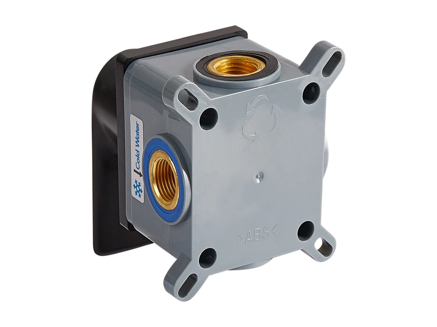 Robinet de lavabo mural APONWAO Laiton Noir