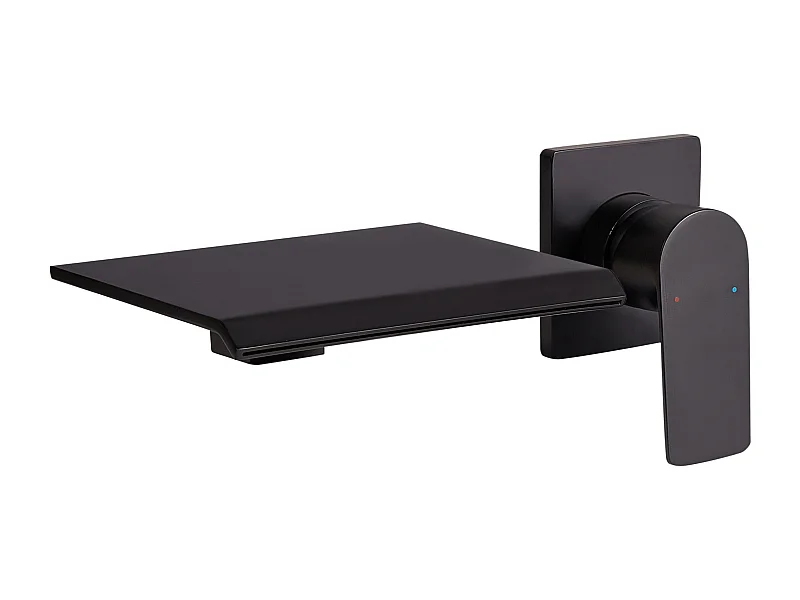 Wandgemonteerde mengkraan APONWAO Zwart