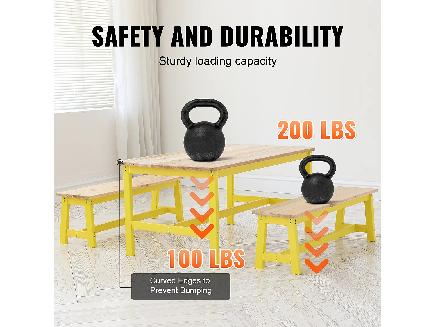 Ensemble de Meuble Table  pour Enfants SucceBuy et 3 Chaises, pour Les Arts et Ll'artisanat