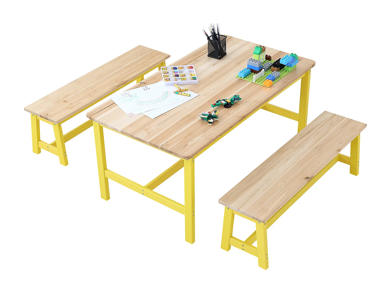 Ensemble de Meuble Table  pour Enfants SucceBuy et 3 Chaises, pour Les Arts et Ll'artisanat