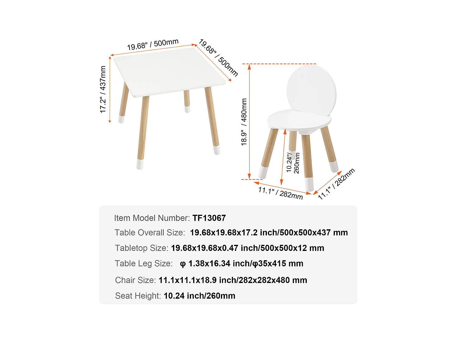 Kinder Meubelenset SucceBuy, Tafel en 2 Stoelen, Kunstenaars-, Speel-, Teken- en LeesTafel