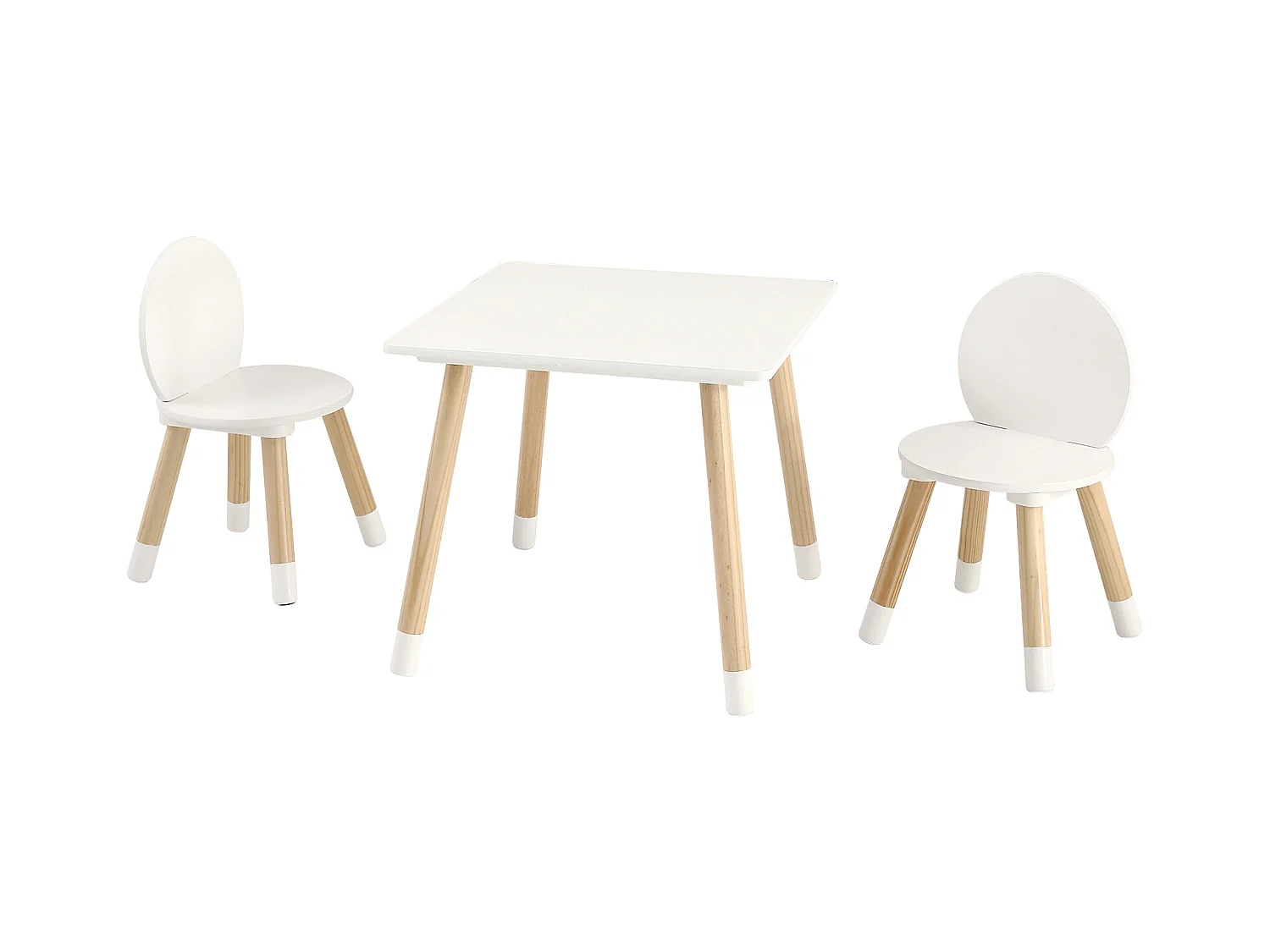 Kinder Meubelenset SucceBuy, Tafel en 2 Stoelen, Kunstenaars-, Speel-, Teken- en LeesTafel