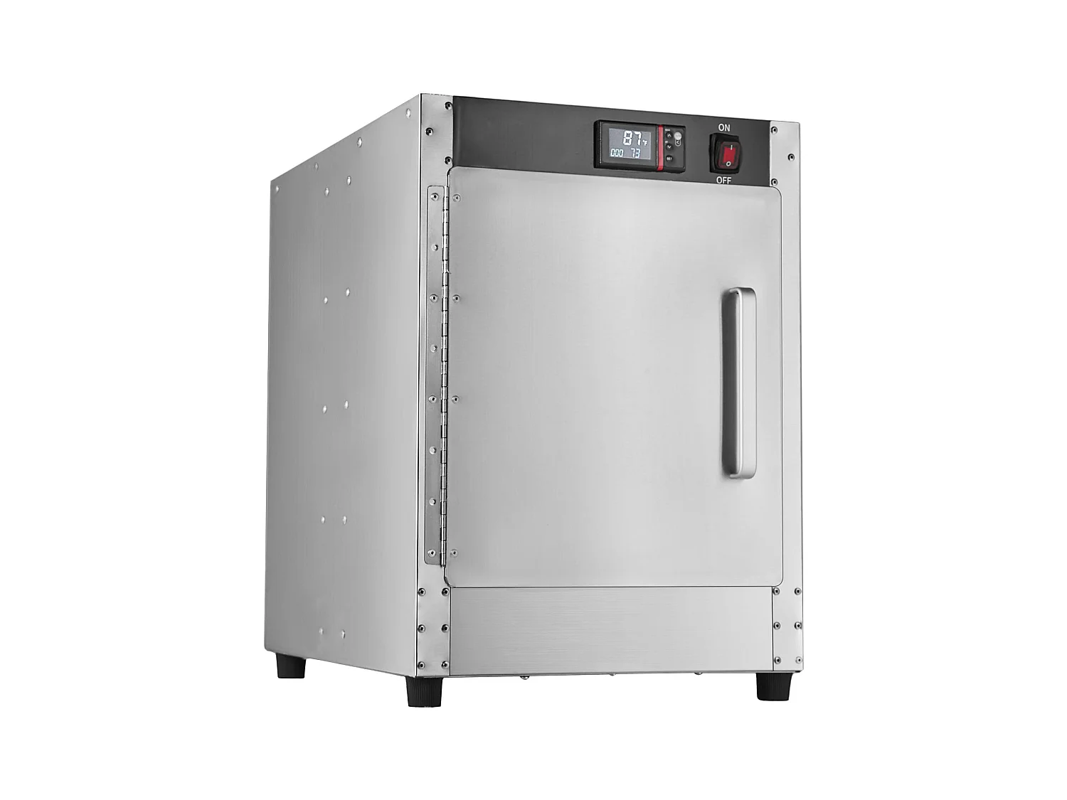 Chauffe-plats Industriel à 4 Niveaux SucceBuy, Armoire de Concession avec Bac à Eau, Porte Simple