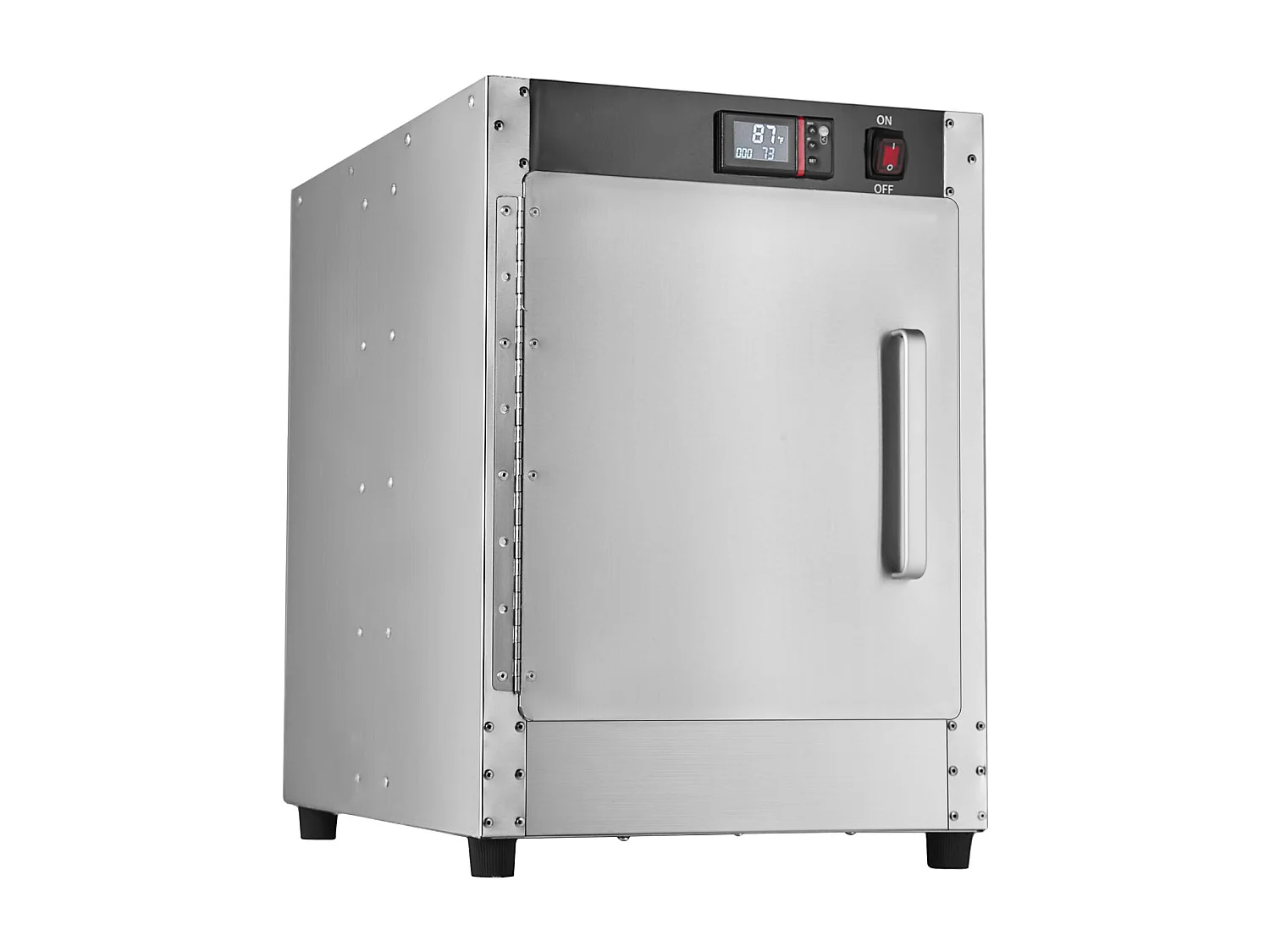 Chauffe-plats Industriel à 4 Niveaux SucceBuy, Armoire de Concession avec Bac à Eau, Porte Simple