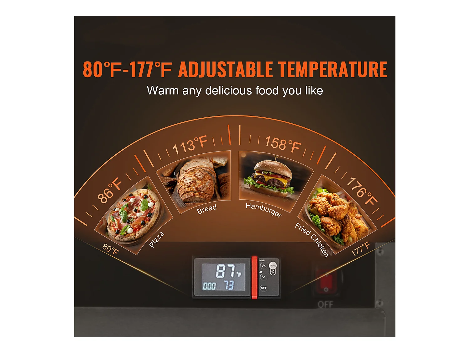 Chauffe-plats Industriel à 4 Niveaux SucceBuy, avec Bac à Eau pour Restauration