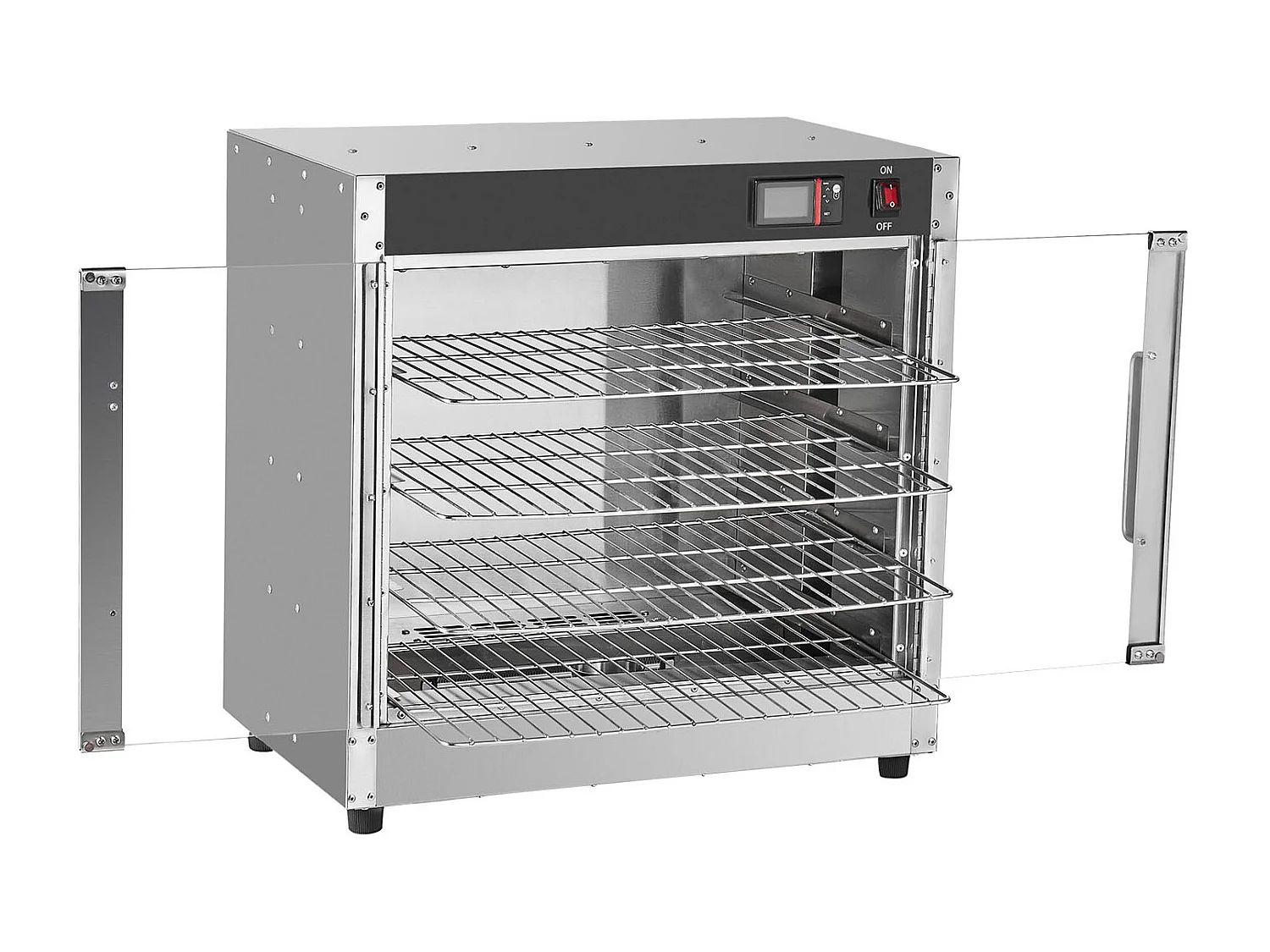 Chauffe-plats Industriel à 4 Niveaux SucceBuy, avec Bac à Eau pour Restauration