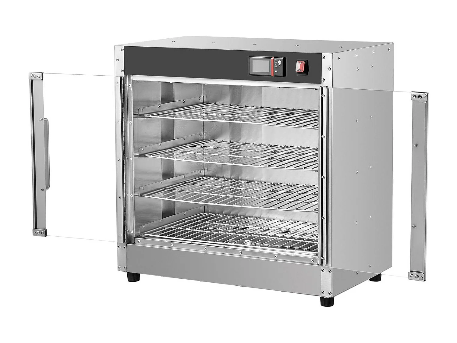 Chauffe-plats Industriel à 4 Niveaux SucceBuy, avec Bac à Eau pour Restauration