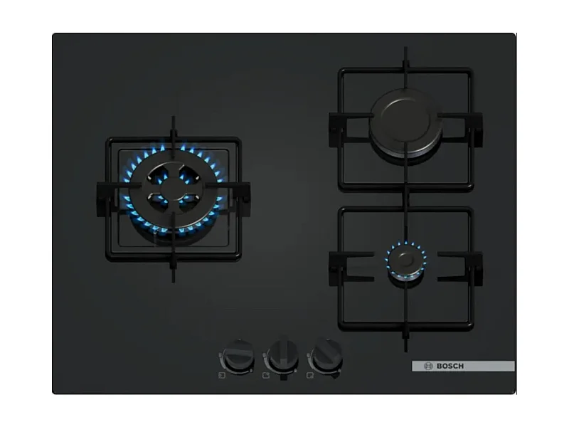 Bosch Table de cuisson gaz 60cm 3 feux 7300w - PNC6B6K30