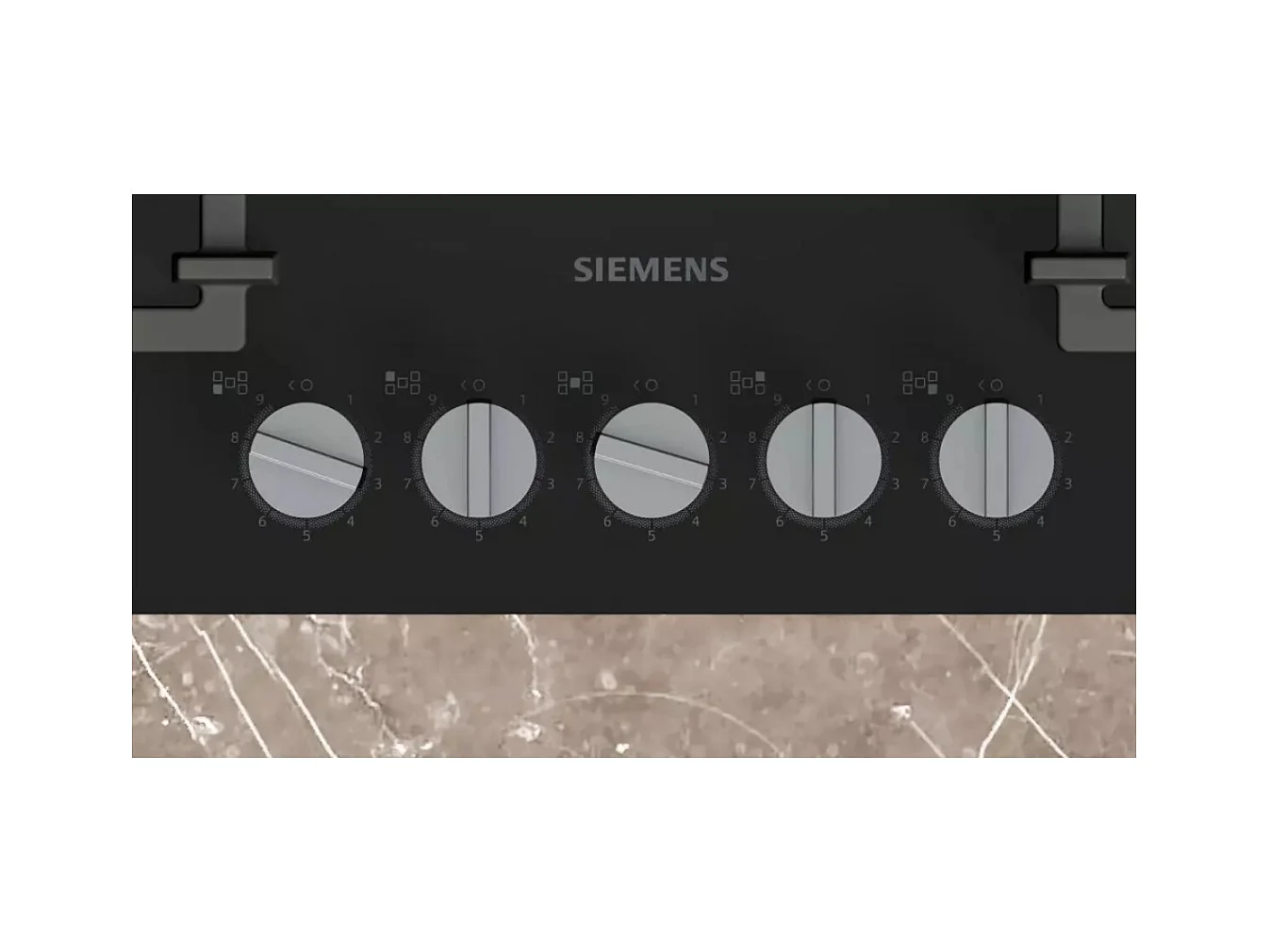 Siemens Table de cuisson gaz 75cm 5 feux 11700w noir - ER7A6RH40