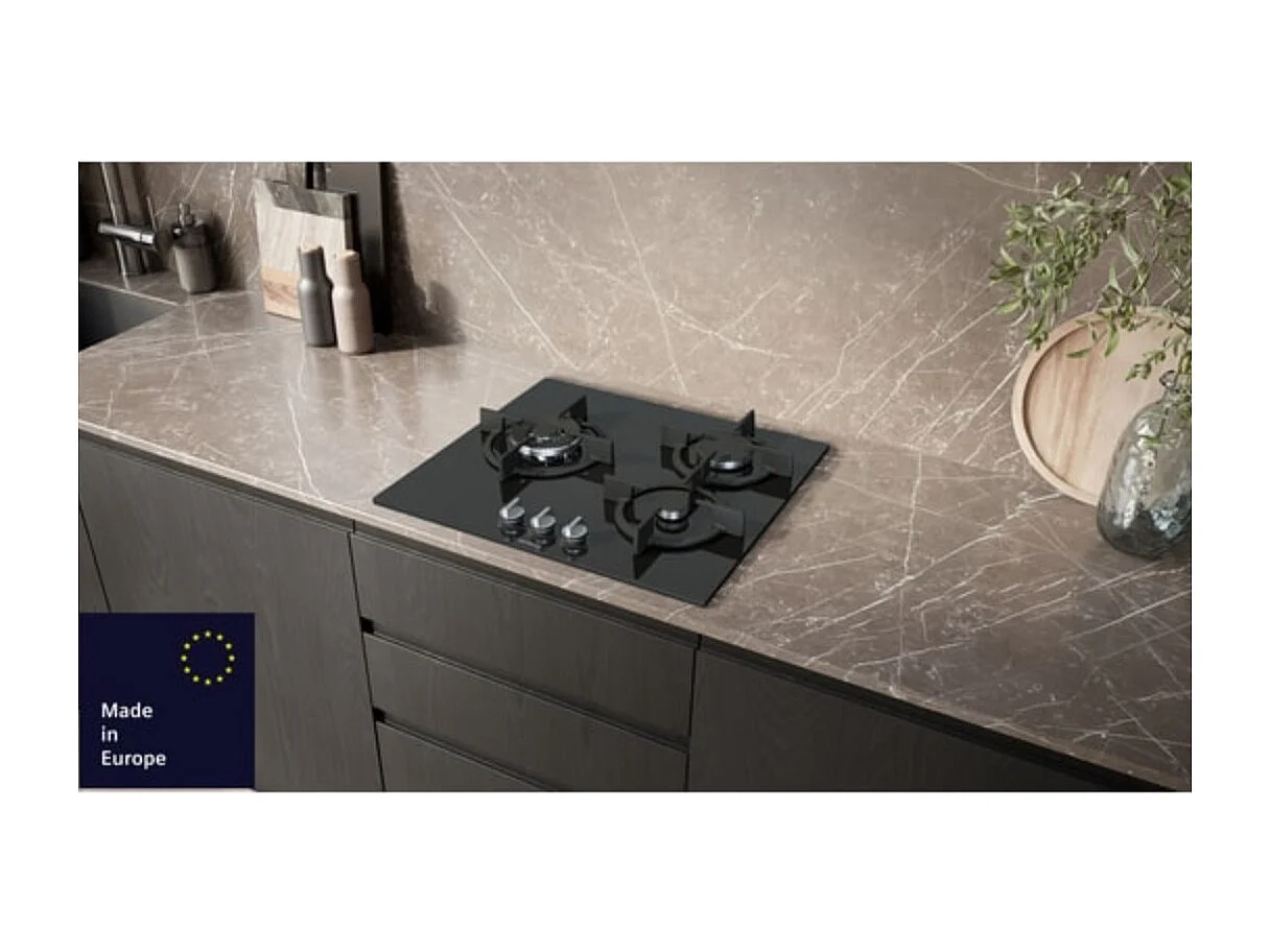 Siemens Table de cuisson gaz 60cm 3 feux 8000w - EP6A6CI10