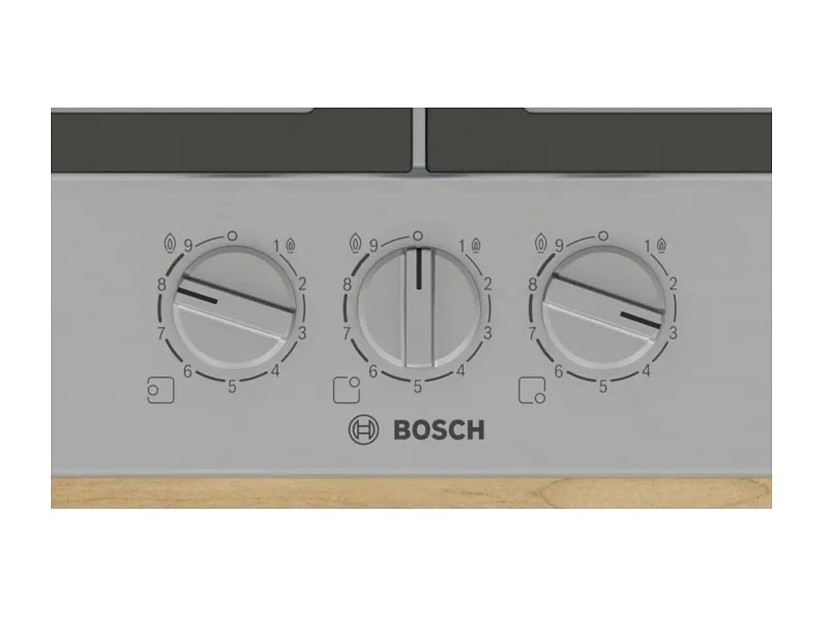 Bosch Plaque de cuisson gaz 60cm 3 feux 8000w - PCC6A5I90