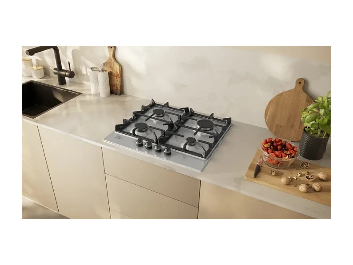 Neff Table de cuisson gaz 60cm 4 feux inox - T26CIP8N0