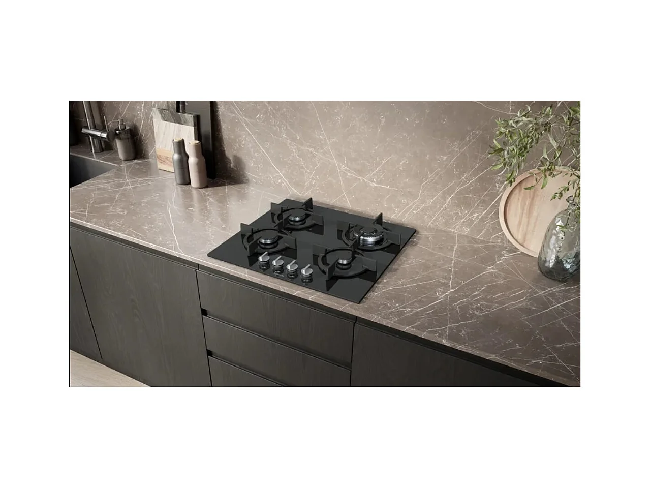 Siemens Table de cuisson gaz 60cm 4 feux 8000w - EP6A6HI10