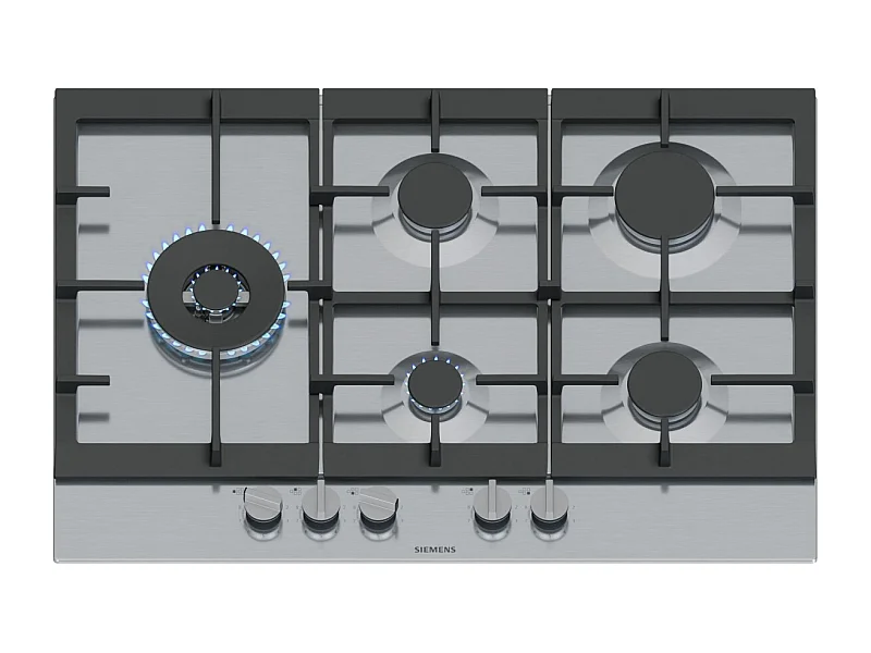 Siemens Table de cuisson gaz 75cm 5 feux 12500w inox - EC7A5SI90