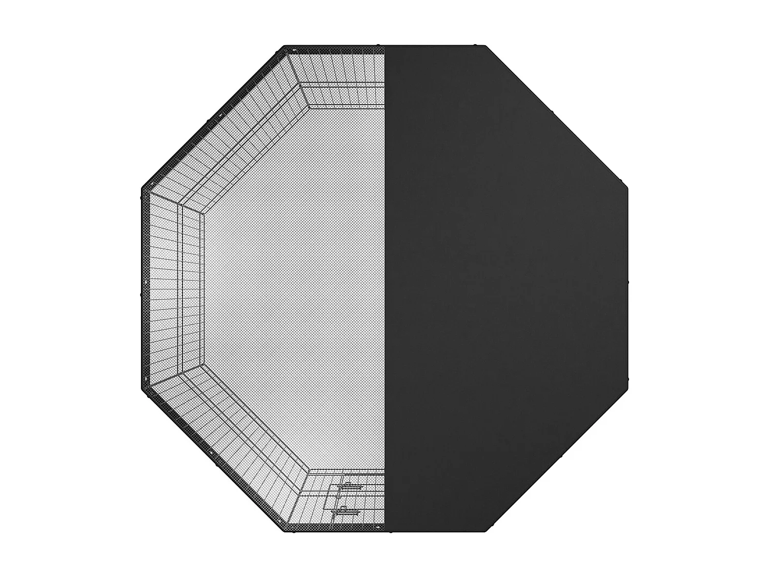 Parc pour Chien SucceBuy Parc pour Chien, 8 Panneaux, 60.96 cm H, Pliable en Métal, Exercice pour Animaux de Compagnie