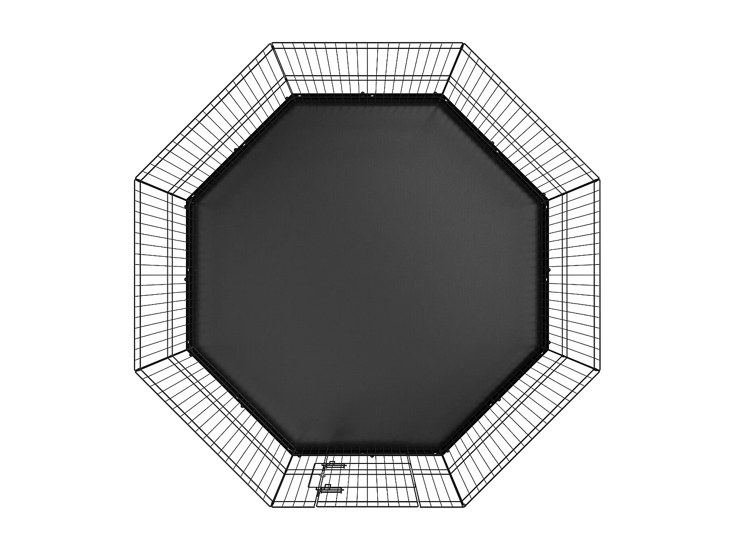 Parc pour Chien SucceBuy Parc pour Chien Pliable en Métal à 8 Panneaux avec Coussin Inférieur, Parc d'Exercice de 60.96 cm de Hauteur