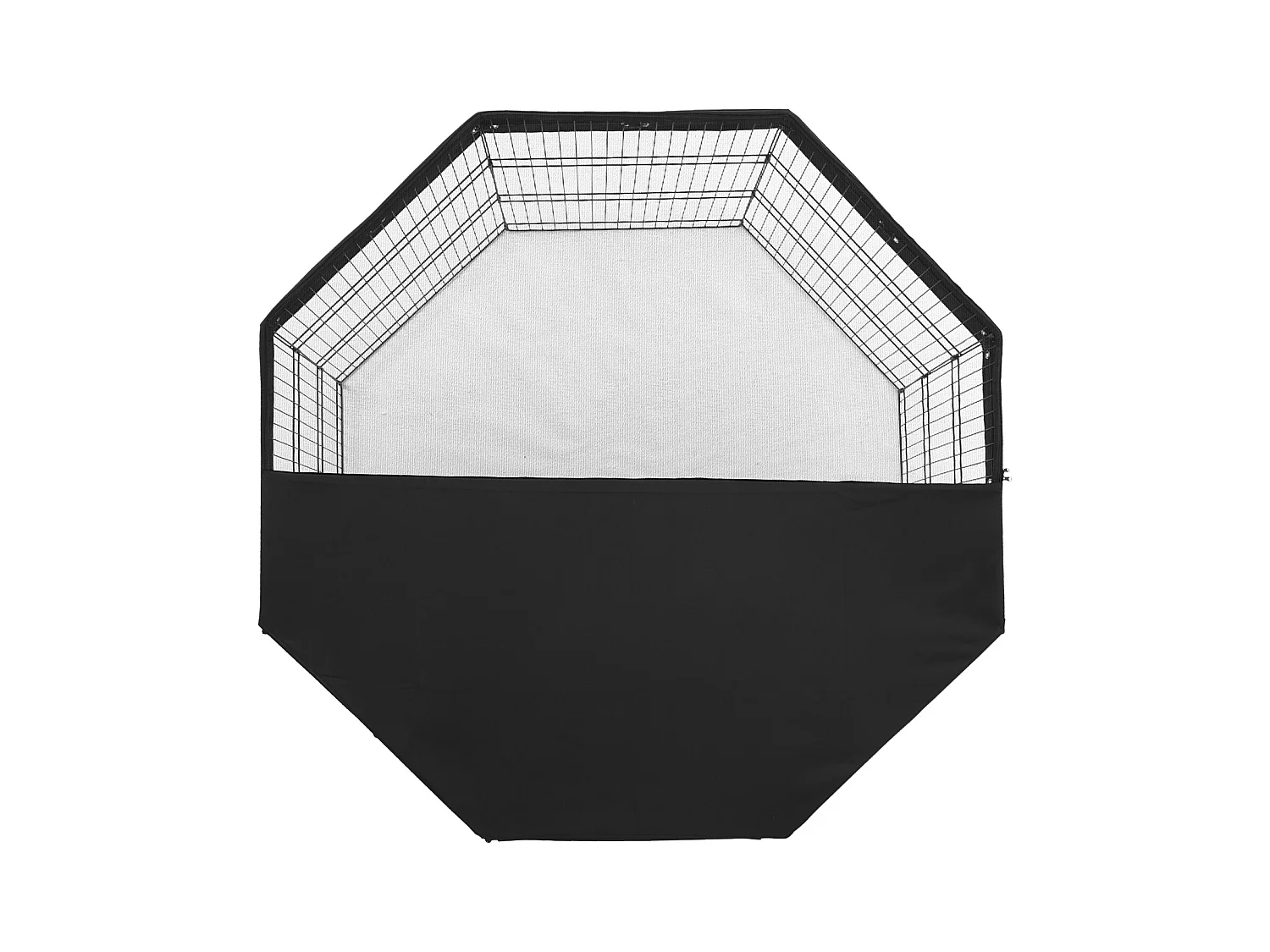 Parc pour Chien SucceBuy Parc pour Chien 8 Panneaux Pliable en Métal 76.20 cm H avec Couvercle Supérieur