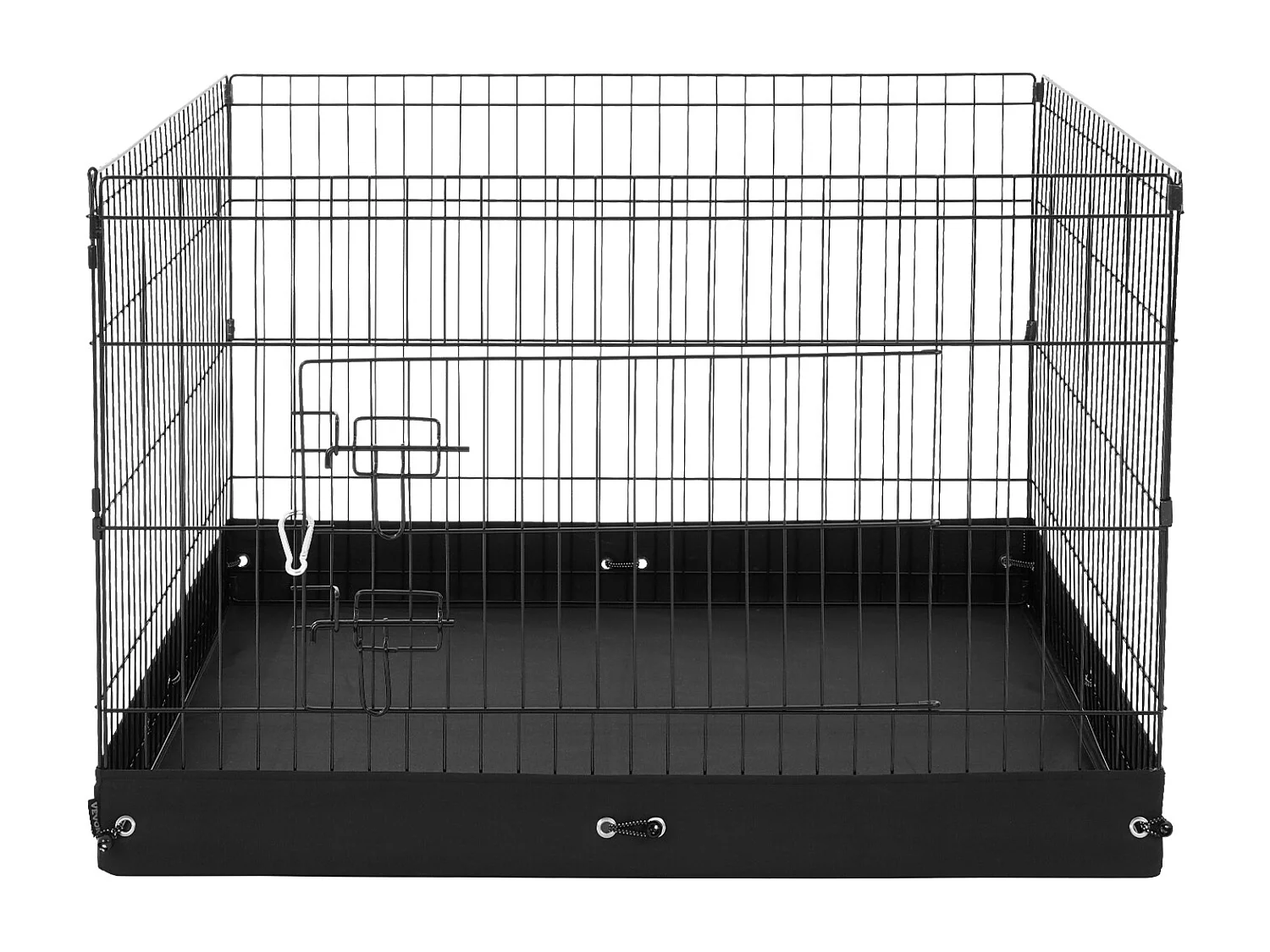 Parc pour Chien SucceBuy Parc pour Chien, Parc d'Exercice Pliable en Métal à 4 Panneaux avec Coussin Inférieur, 91.44 cm