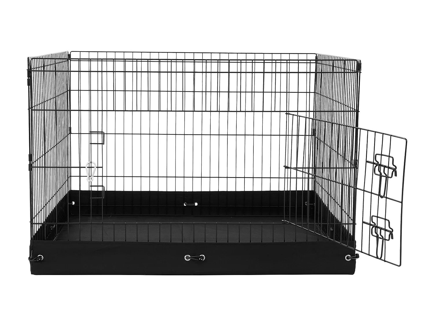 Parc pour Chien SucceBuy Parc pour Chien, Parc d'Exercice Pliable en Métal à 4 Panneaux avec Coussin Inférieur, 91.44 cm