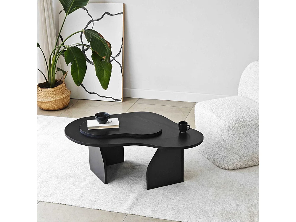 Table basse design Presta L105cm Noir