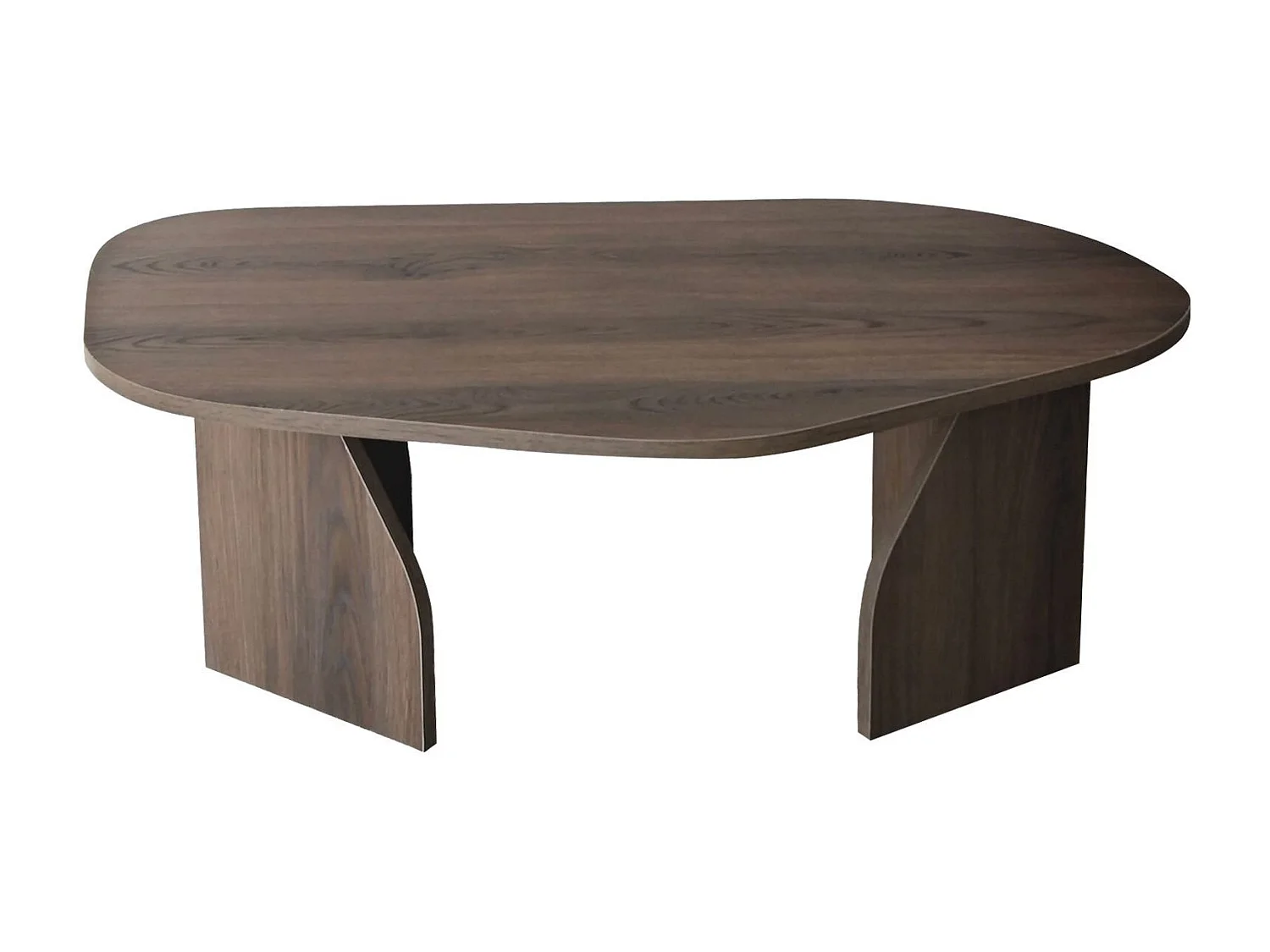 Table basse moderne Jiro L105cm Bois foncé