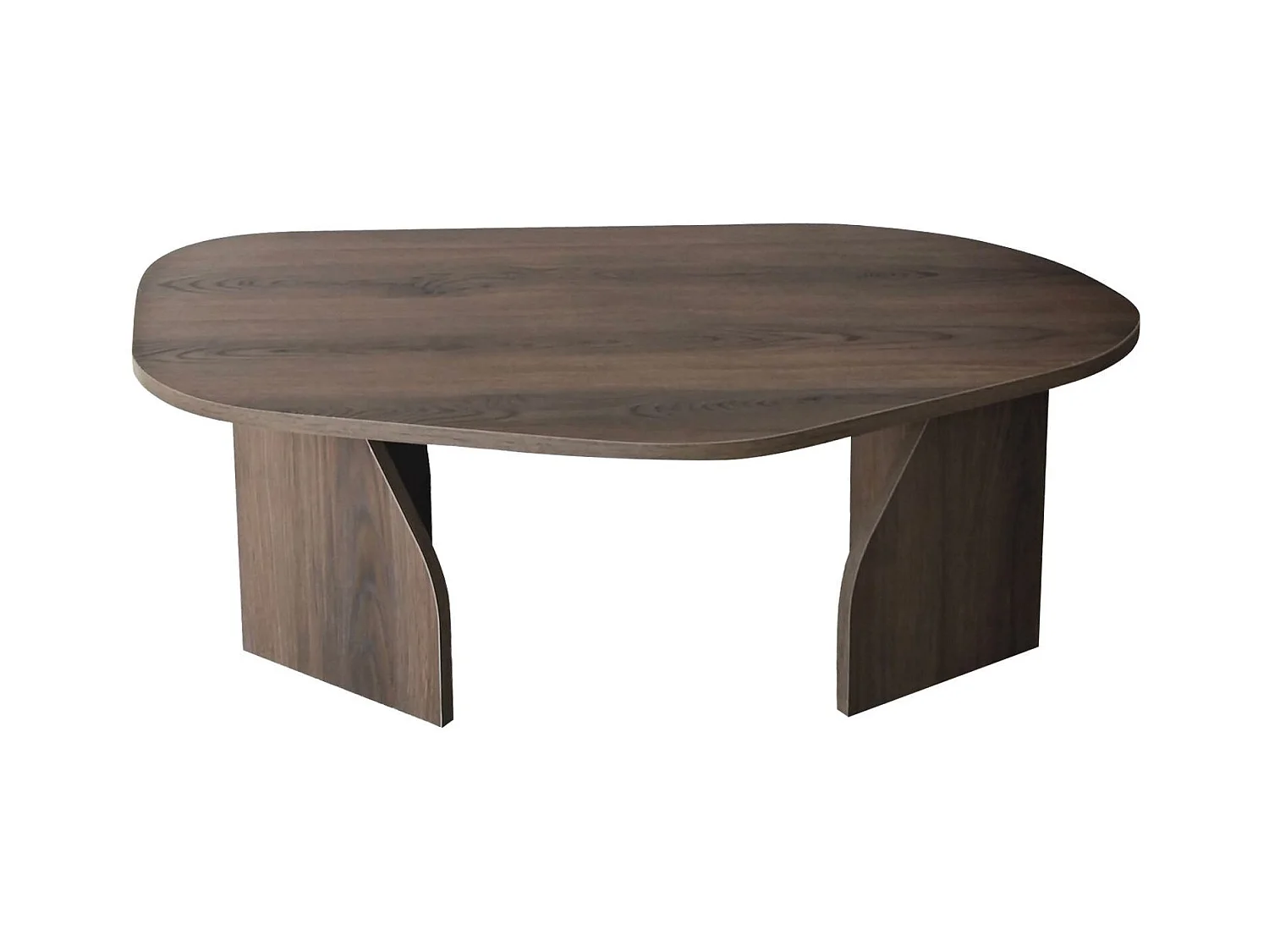 Table basse moderne Jiro L105cm Bois foncé