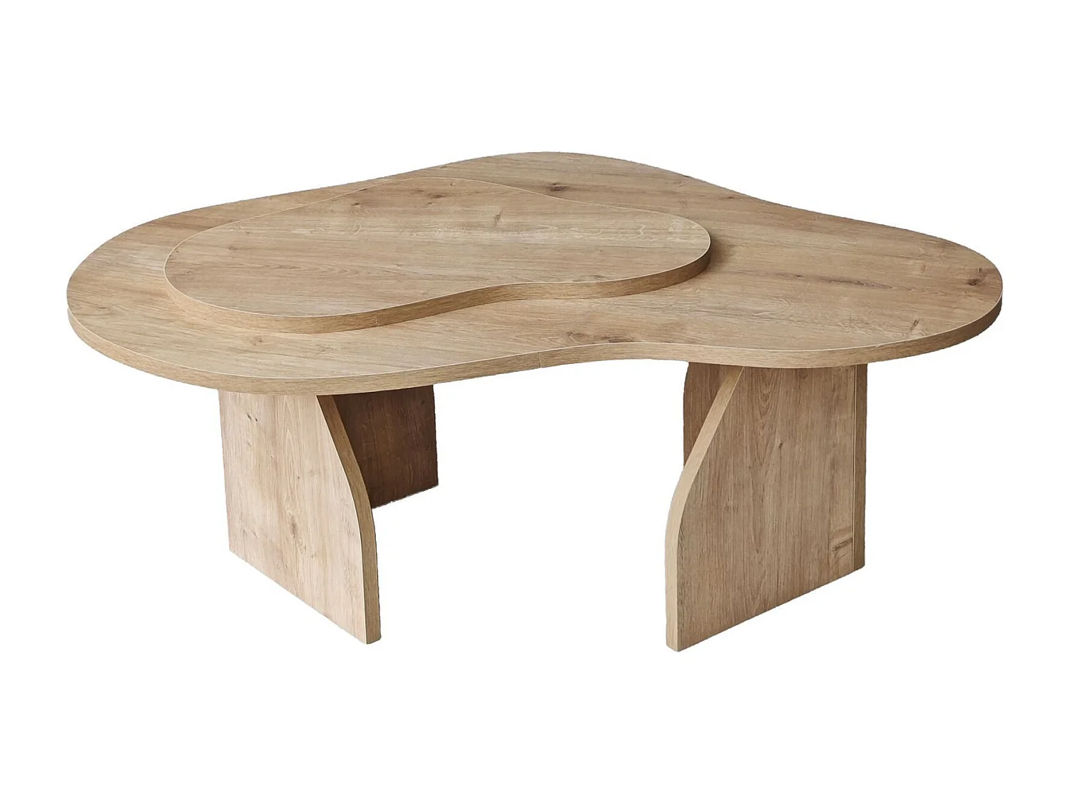 Table basse design Presta L105cm Chêne clair