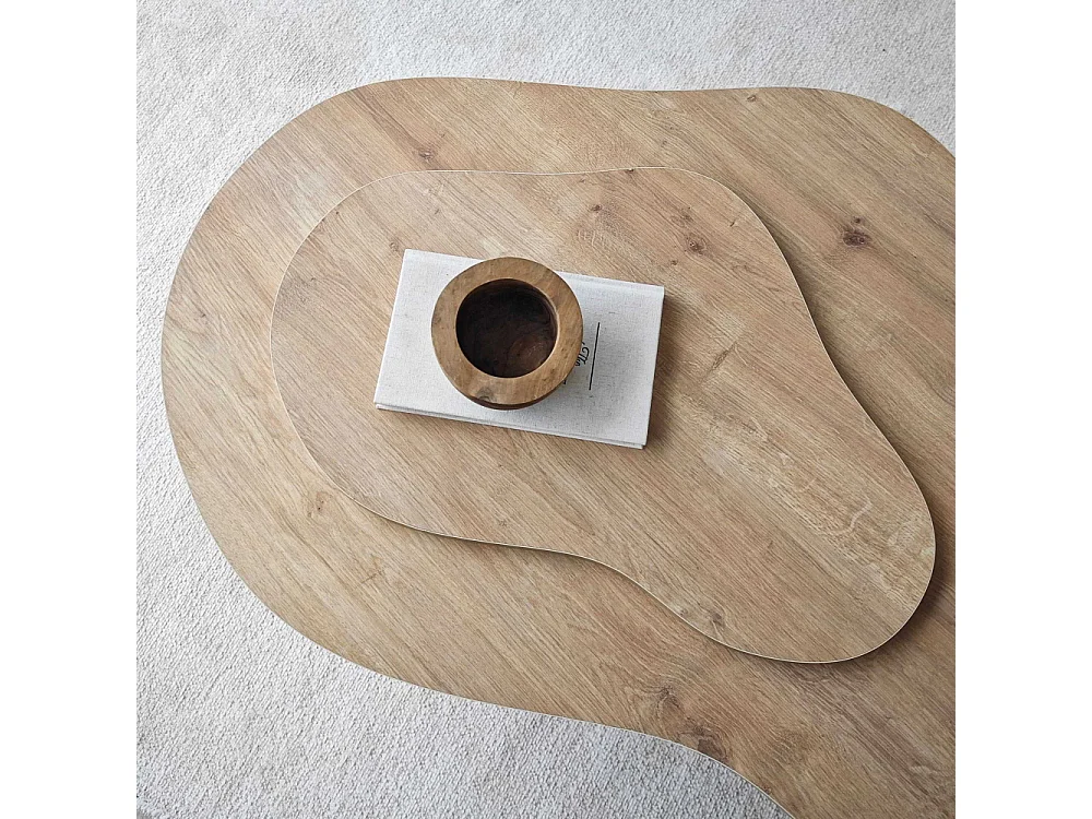 Table basse design Presta L105cm Chêne clair