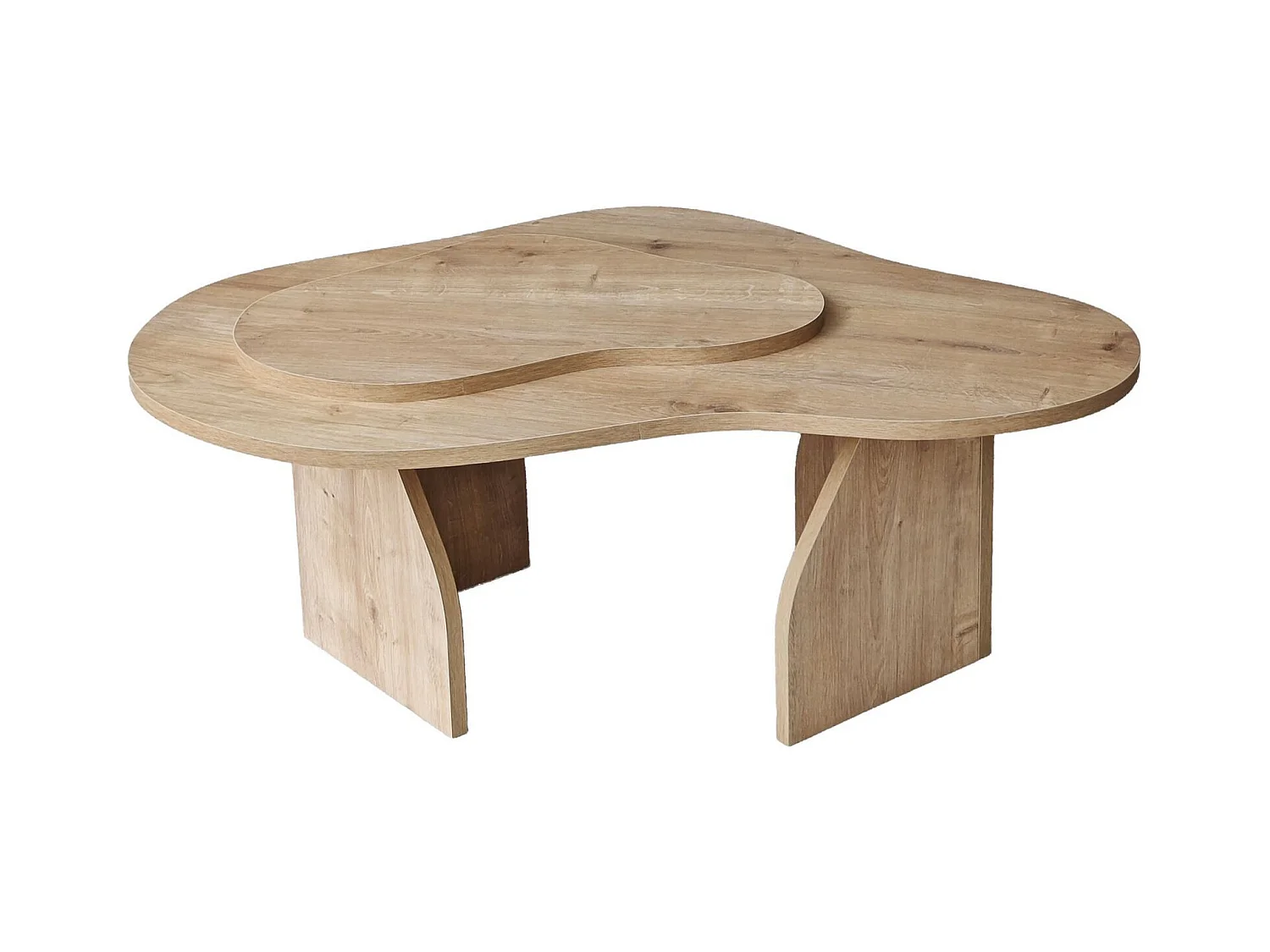 Table basse design Presta L105cm Chêne clair
