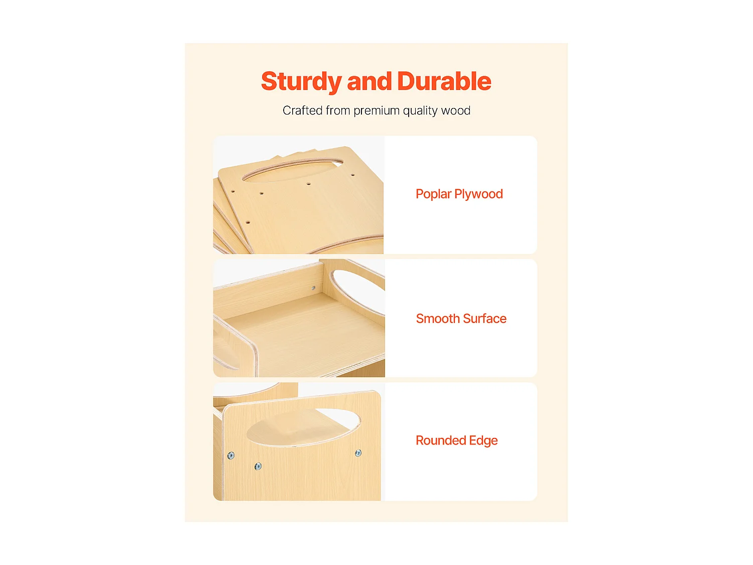 Montessori Bijzettafeltje en Stoeltje SucceBuy, Hout