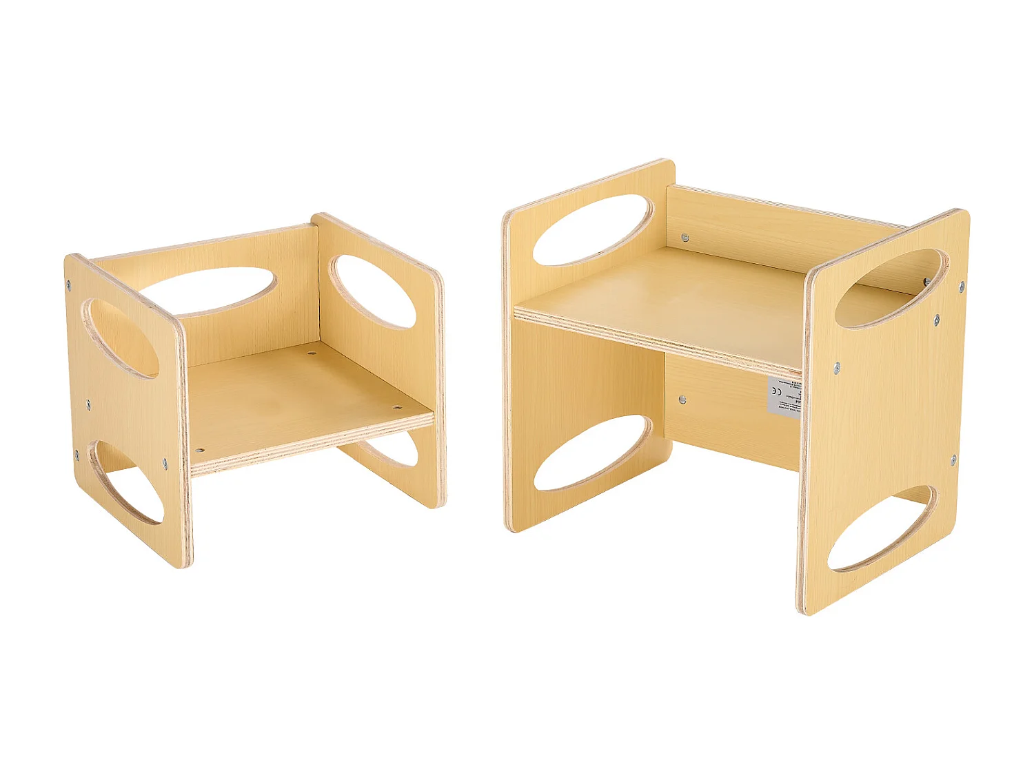 Montessori Bijzettafeltje en Stoeltje SucceBuy, Hout