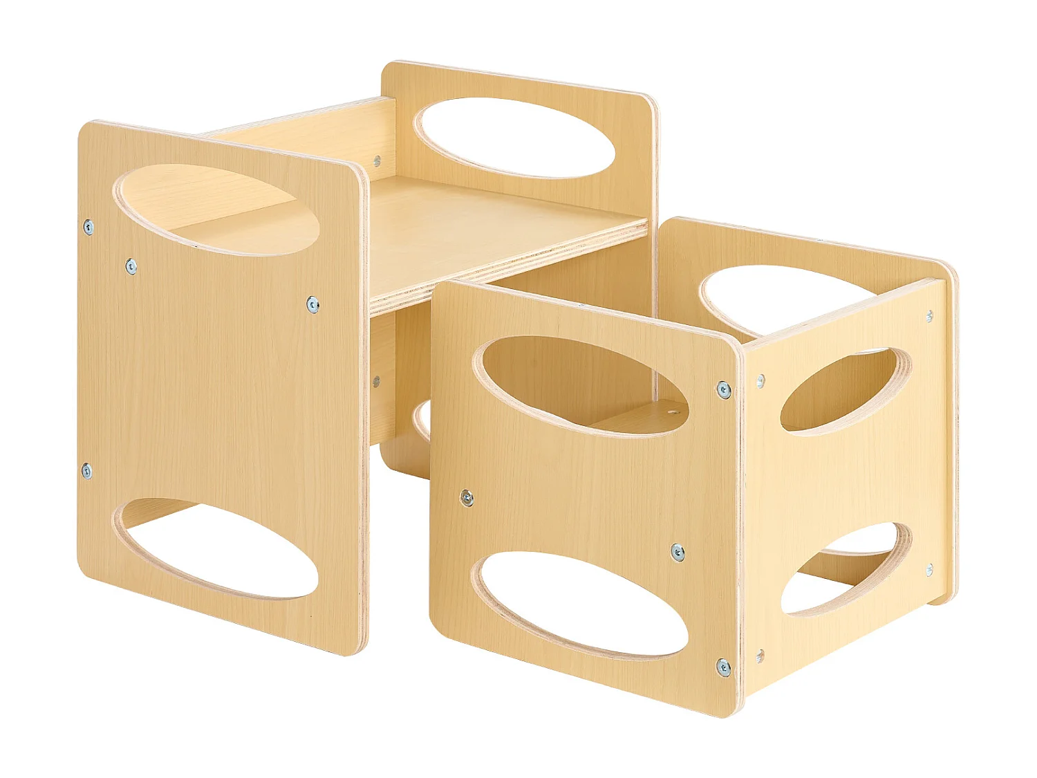 Montessori Bijzettafeltje en Stoeltje SucceBuy, Hout