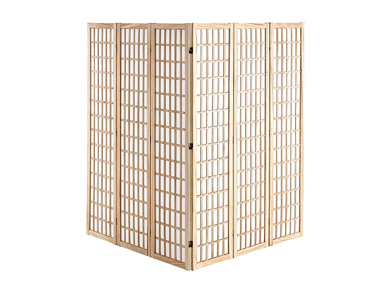 Cloison de Séparation de Pièce Japonaise SucceBuy à 6 Panneaux pour la Séparation de Pièce