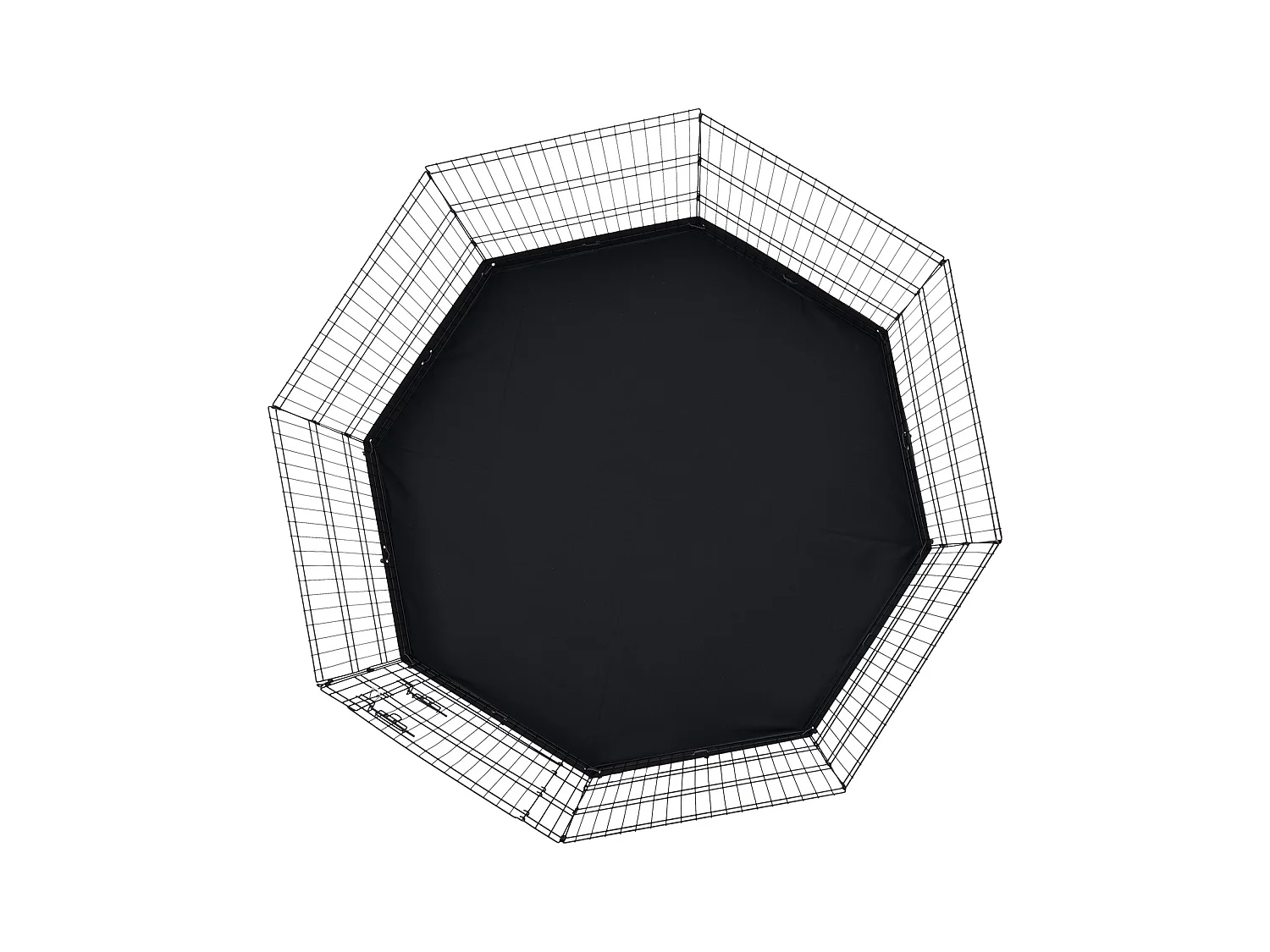 Hundepark SucceBuy Hundelaufstall mit 8 Elementen, Faltbar, Metall, mit Bodenpolster, 76.20 cm Hoch