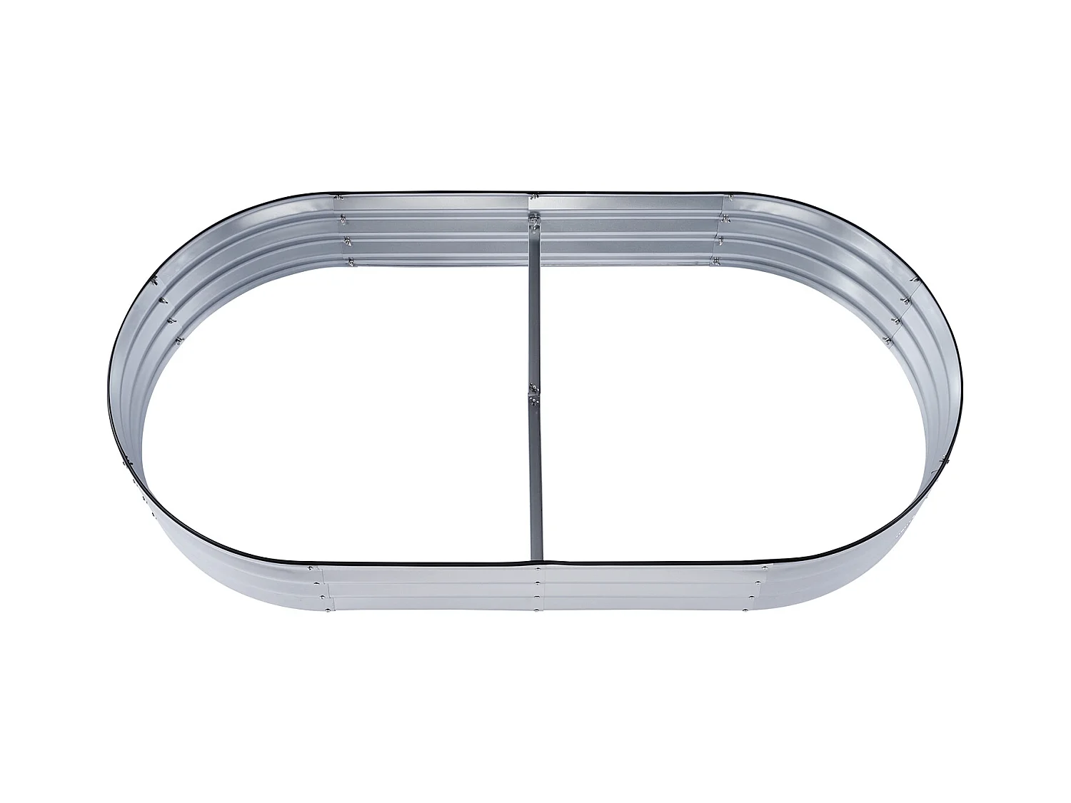 Jardinière Surélevée Galvanisée SucceBuy 182,5 x 92,5 x 28 cm pour Fleurs et Légumes