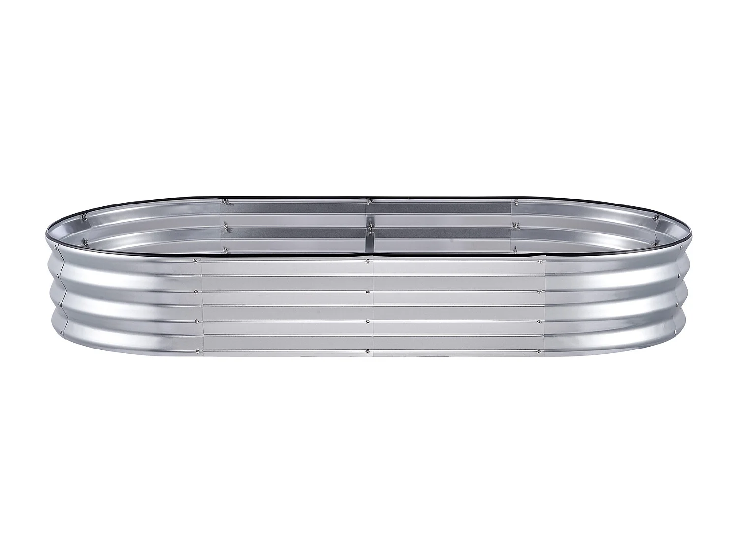 Jardinière Surélevée Galvanisée SucceBuy 182,5 x 92,5 x 28 cm pour Fleurs et Légumes