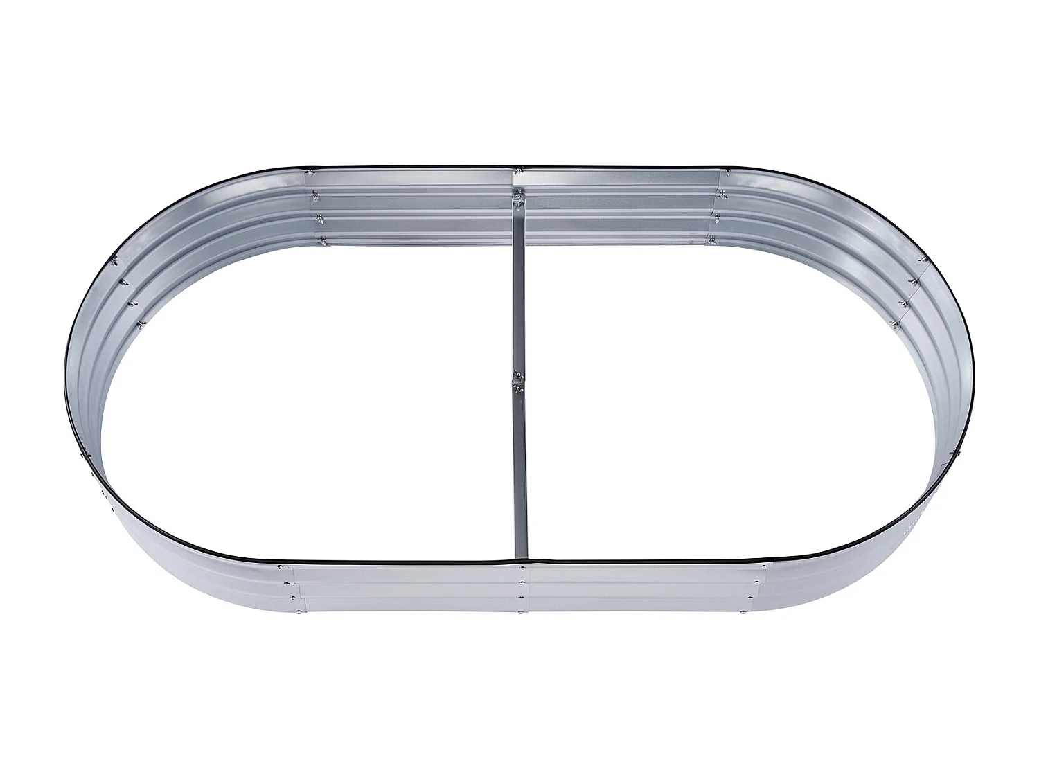 Jardinière Surélevée Galvanisée SucceBuy 182,5 x 92,5 x 28 cm pour Fleurs et Légumes