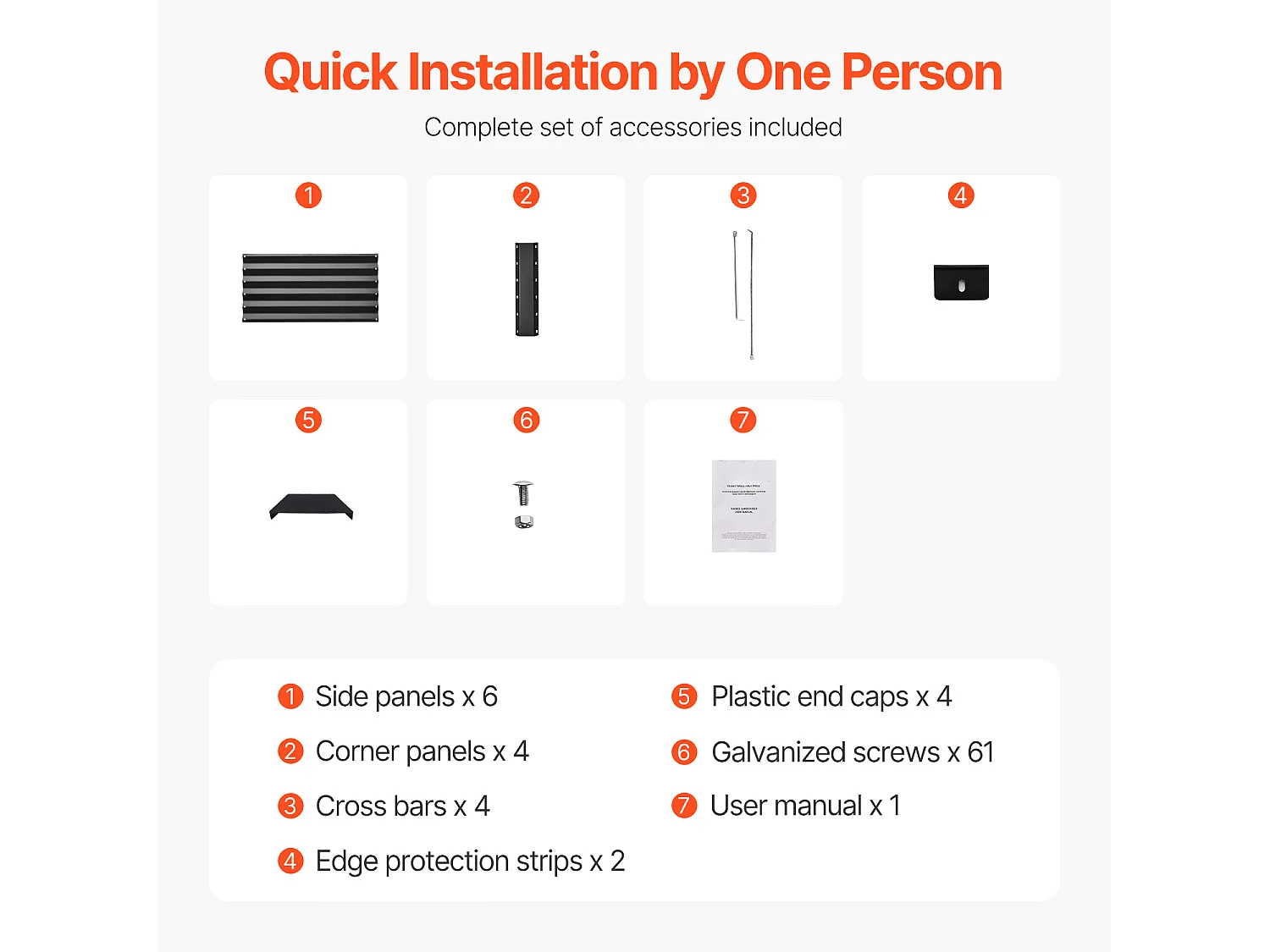 Verhoogd Tuinbed Van Metaal SucceBuy 1800 x 900 x 600 mm Gegalvaniseerd Donkergrijs
