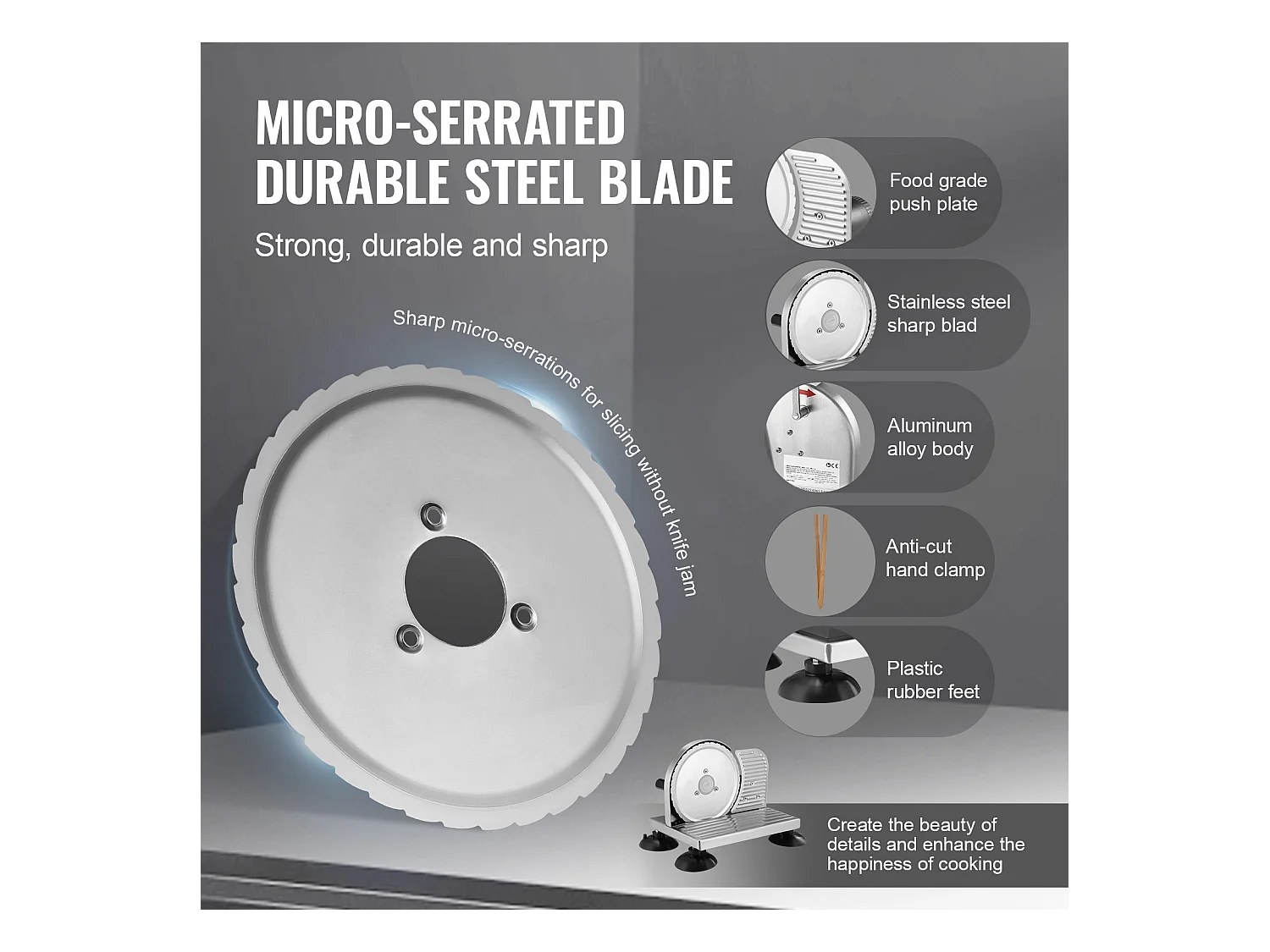 Trancheuse à Fromage, Cuisine, Restaurant, Trancheuse Manuelle SucceBuy 0-15.2 CM, 0 V, Alliage d'Aluminium, Acier Inoxydable, Argent