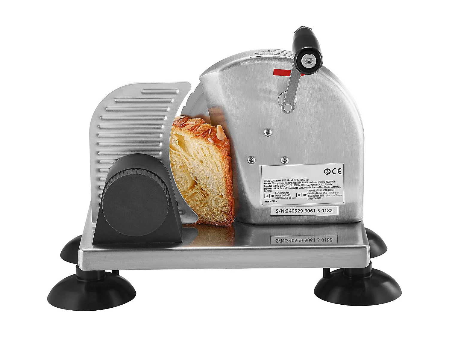 Trancheuse à Fromage, Cuisine, Restaurant, Trancheuse Manuelle SucceBuy 0-15.2 CM, 0 V, Alliage d'Aluminium, Acier Inoxydable, Argent